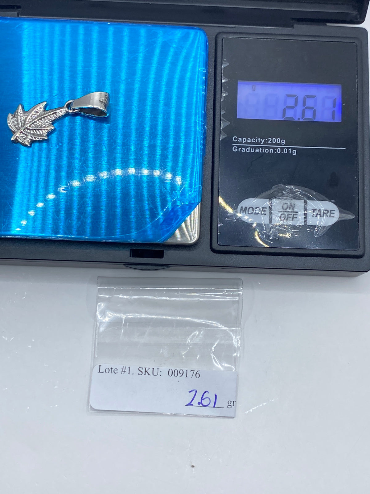 Dije de Plata Hoja de Cannabis — Taxco 925 — foto 6