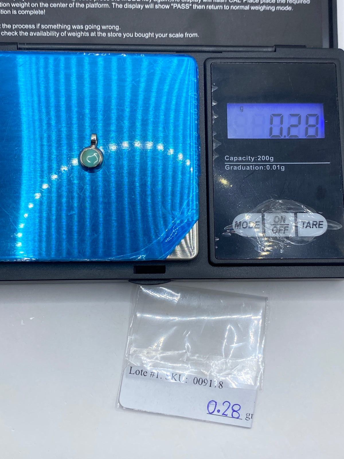 Dije de Plata con Turquesa Azul — Taxco 925 — foto 6