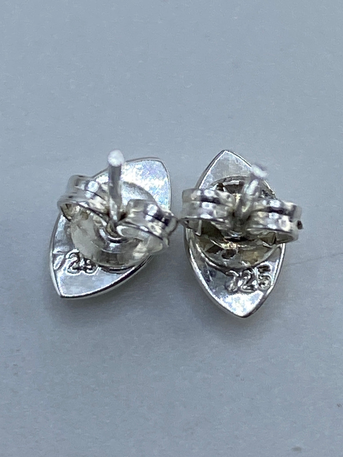 Aretes de Plata con Ópalo de Fuego Verde — Taxco 925 — foto 5