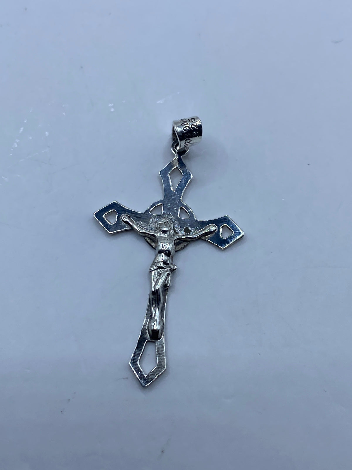 Crucifijo de Plata 925 — Dije Taxco Brazos Calados — foto 5