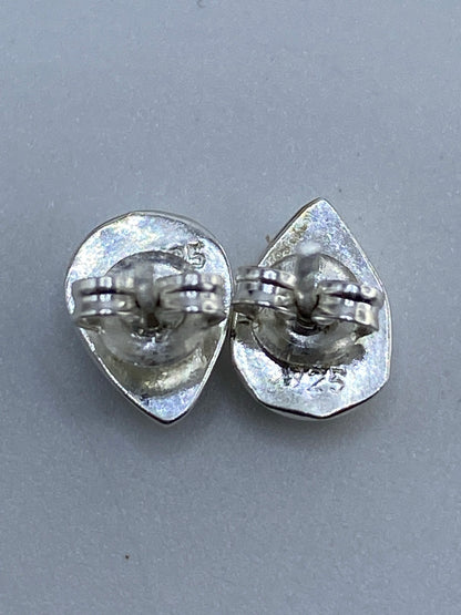 Aretes Plata Ópalo de Fuego Azul — Taxco 925 — foto 5