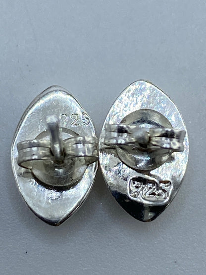 Aretes de Plata con Ópalo de Fuego Amarillo — Taxco 925 — foto 5