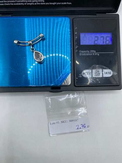 Dije de Plata con Circonia Blanca — Elegancia Pura — foto 6