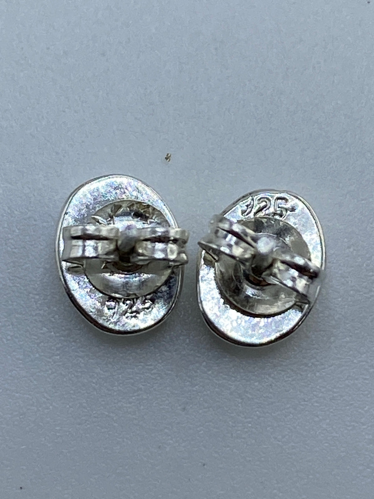 Aretes de Plata con Ópalo de Fuego Verde — Taxco 925 — foto 5