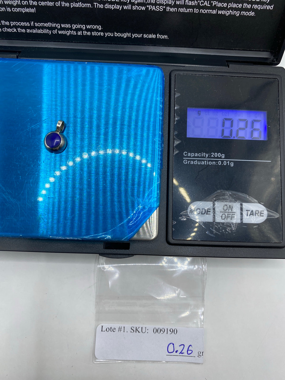 Dije de Plata con Lapislázuli Azul — Taxco 925 — foto 6