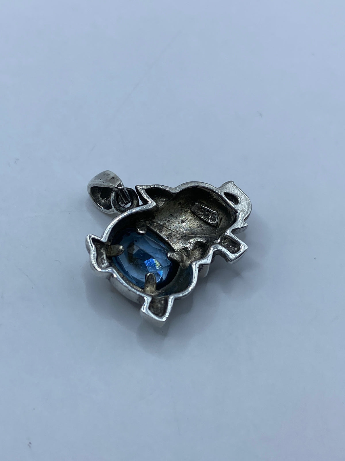 Dije Elefante de Plata con Circonia Azul — Taxco 925 — foto 5