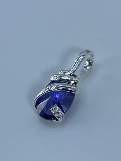 Dije de Plata con Circonia Azul — Taxco 925 — foto 5
