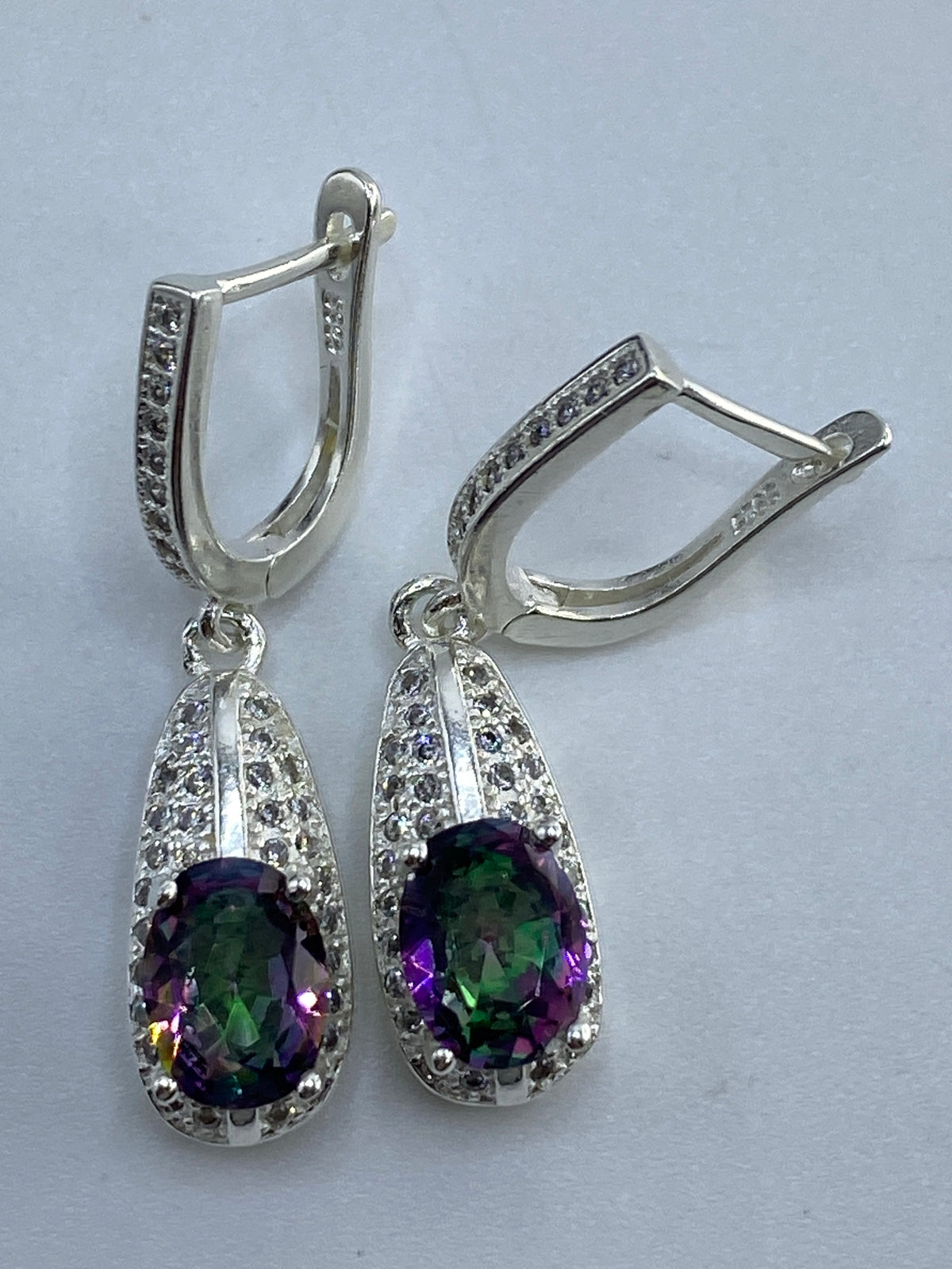 Aretes de Plata con Circonia Multicolor — Taxco 925 — foto 5