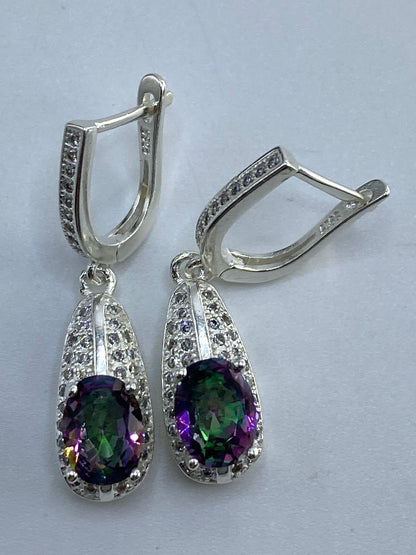 Aretes de Plata con Circonia Multicolor — Taxco 925 — foto 5