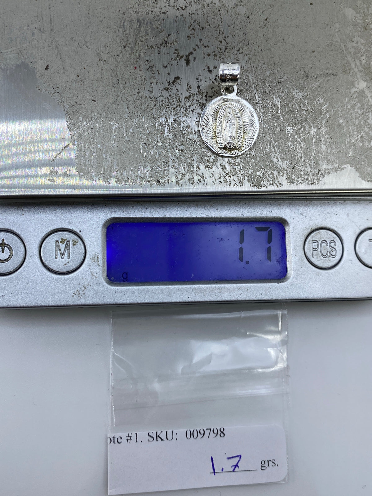 Dije de Plata Virgen de Guadalupe Repujado — Taxco 925 — foto 6