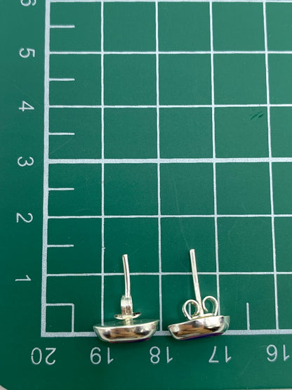 Aretes en plata 925 con el Quinto de autenticidad visible
