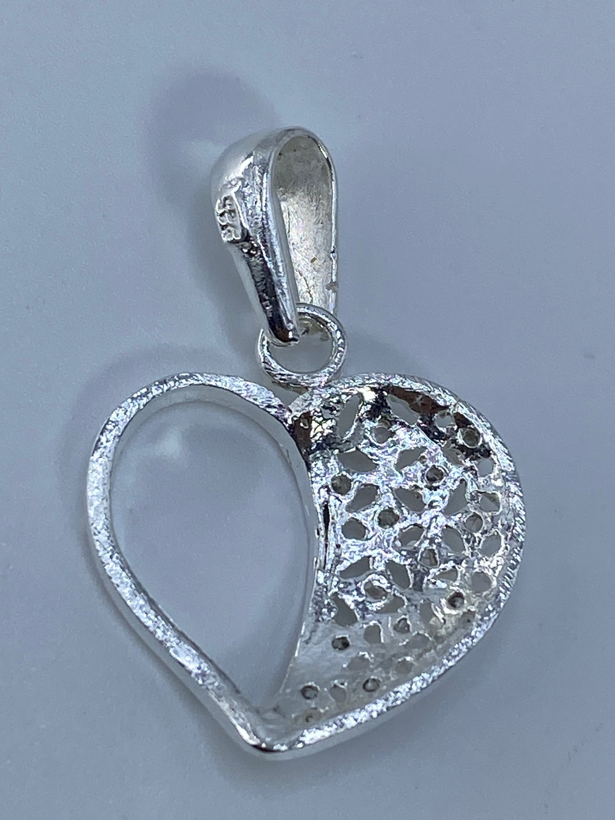 Dije de Plata Corazón con Micro-Circonia — Taxco 925 — foto 5