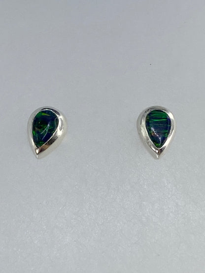 Aretes vistos desde atrás, mostrando el Quinto 925 en la plata pulida