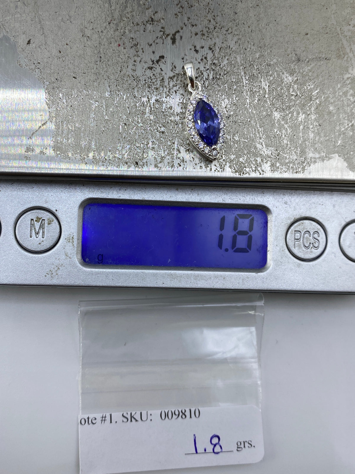 Dije de Plata Circonia Azul + Micro-Circonia — Taxco 925 — foto 6