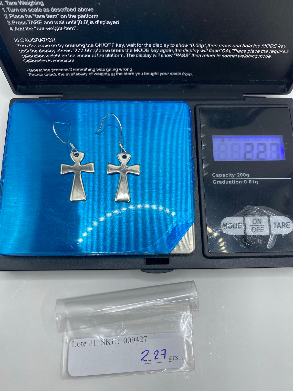 Aretes de Cruz de Plata 925 — Taxco Minimalista — foto 6