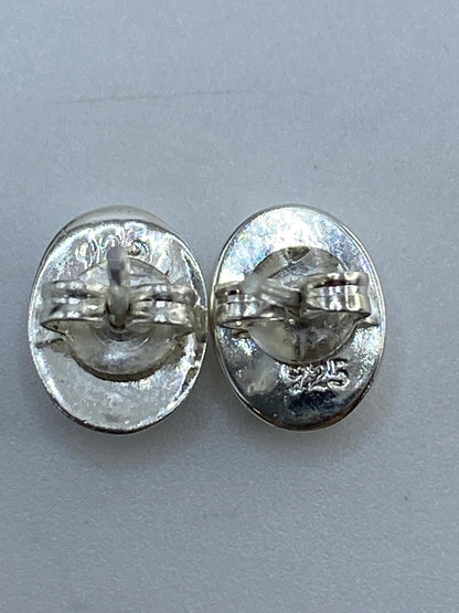 Aretes de Plata con Ópalo de Fuego — Taxco 925 — foto 5