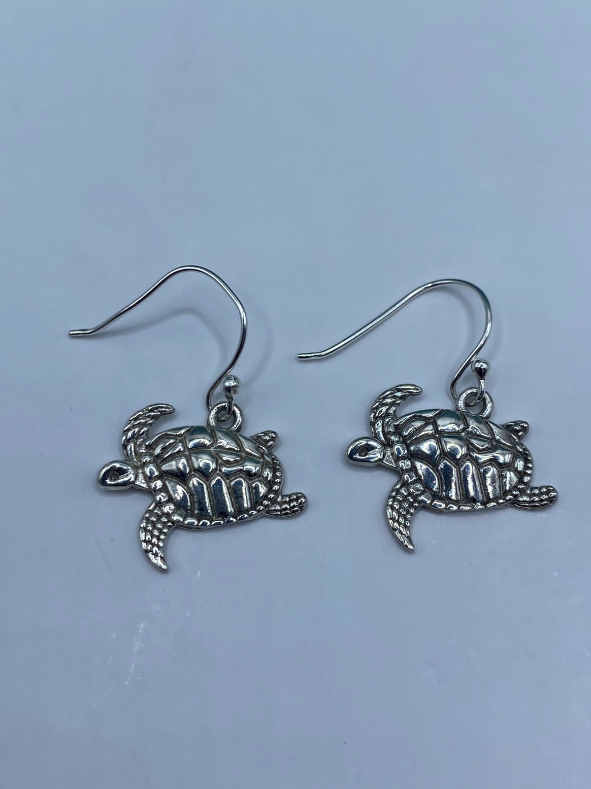 Aretes Tortuga Marina de Plata Repujada — Taxco 925 — foto 5