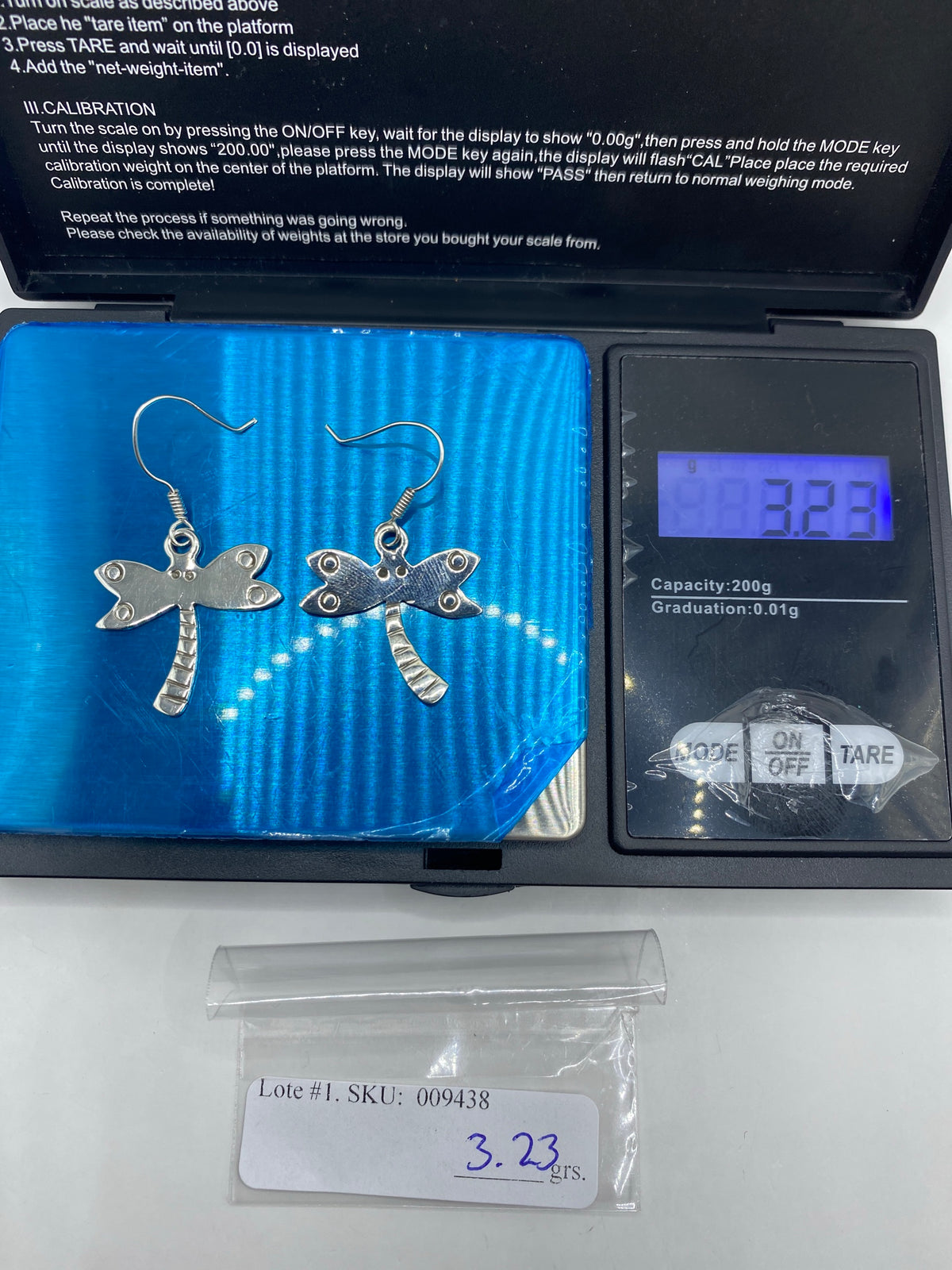 Aretes Libélula de Plata Repujada — Taxco 925 — foto 6