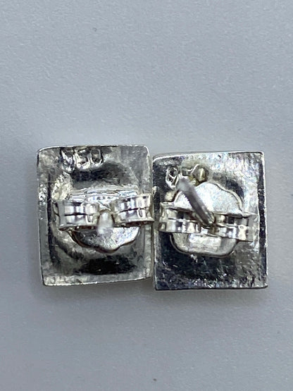 Aretes de Plata con Piedra Verde — Taxco 925 — foto 5