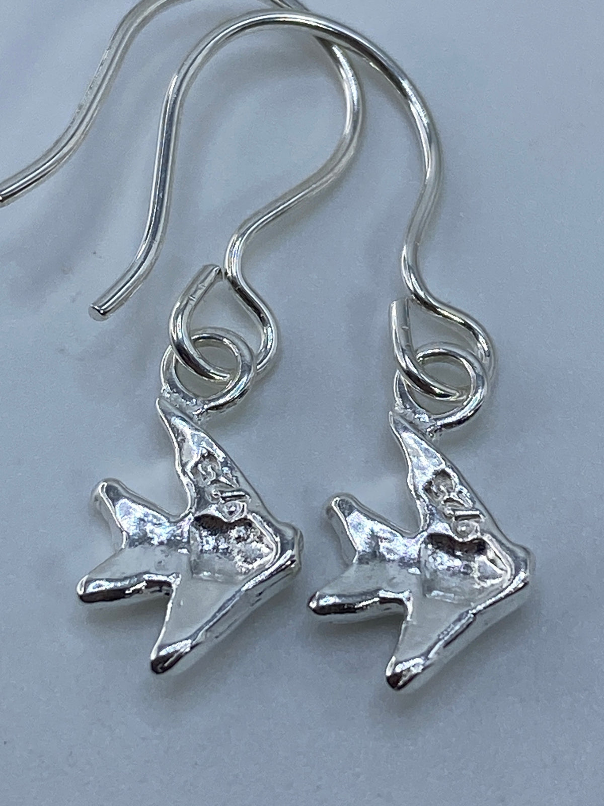 Aretes de Plata Repujados con Pez — Taxco 925 — foto 5