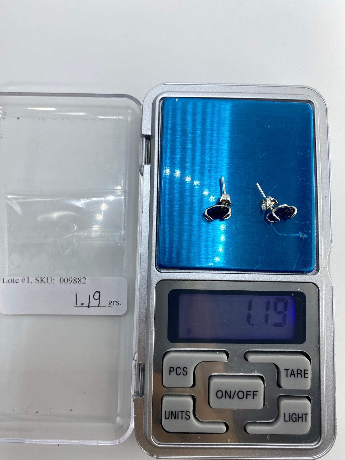 Aretes de Plata con Circonia Azul — Taxco 925 — foto 6