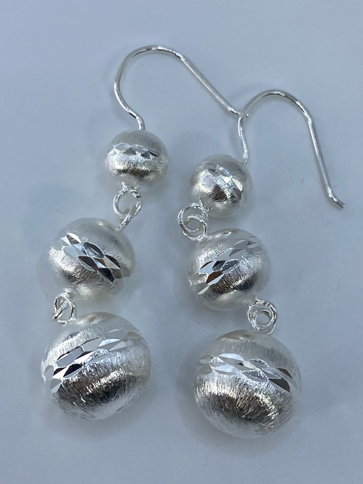 Aretes Plata Largos Texturados Geométricos — Taxco 925 — foto 5