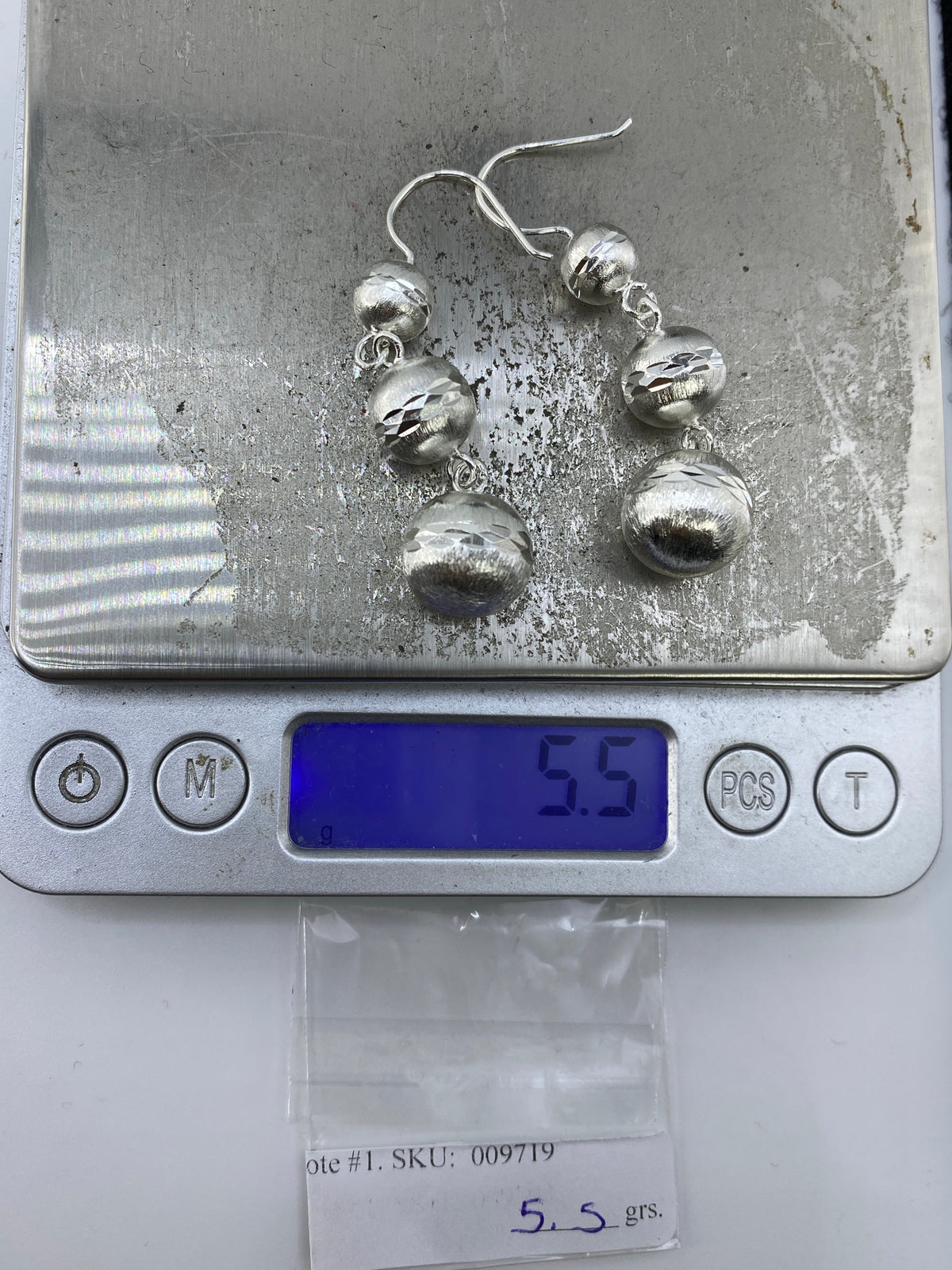 Aretes Plata Largos Texturados Geométricos — Taxco 925 — foto 6