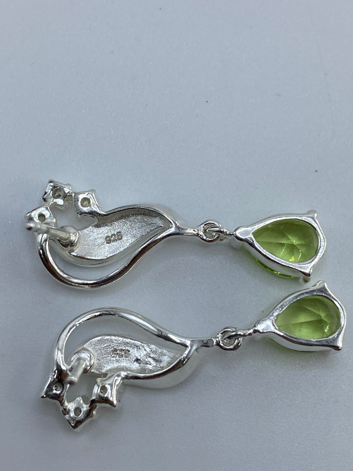 Aretes Plata Ópalo Fuego y Circonia Verde — Taxco 925 — foto 5
