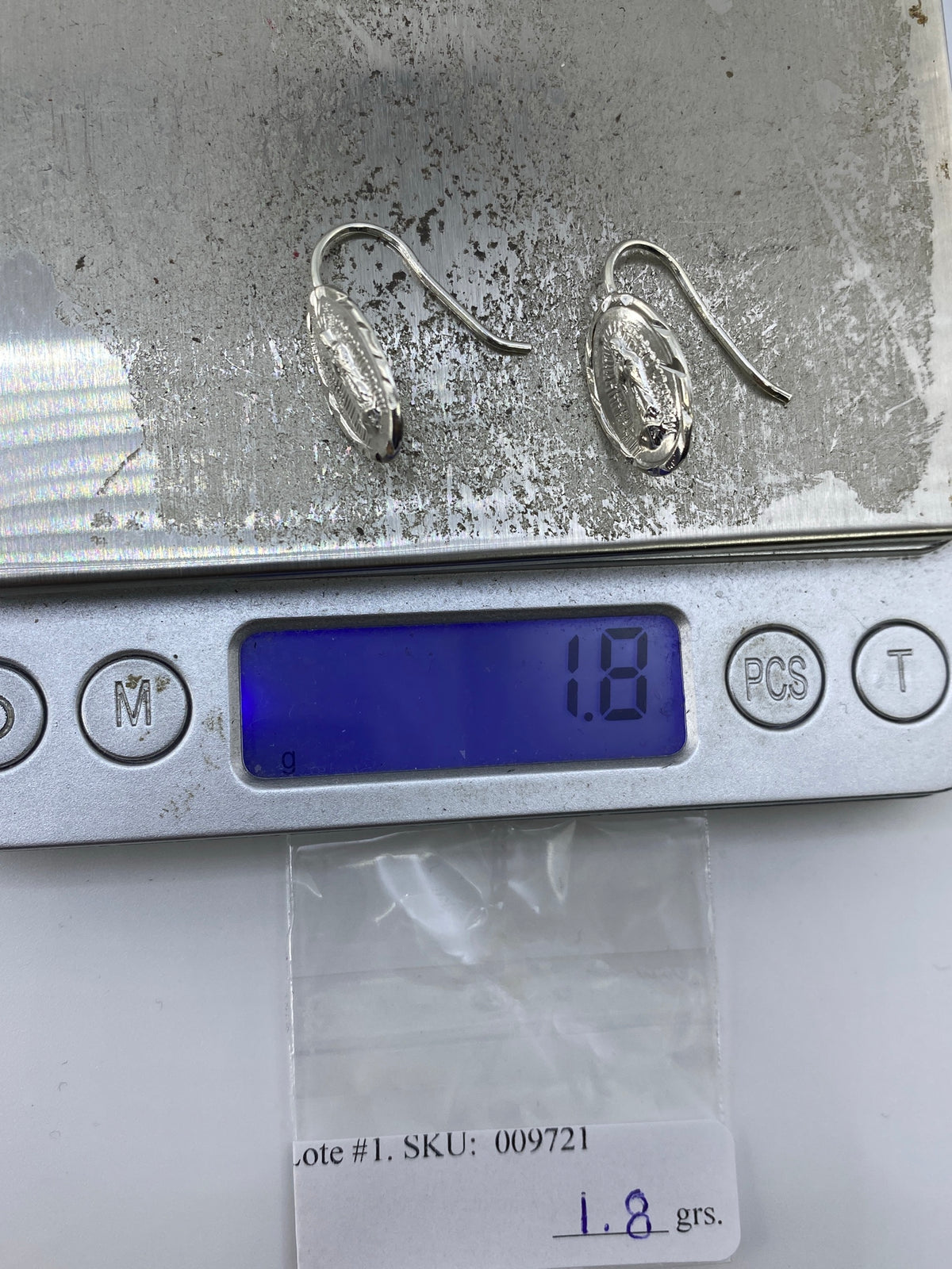 Aretes de Plata Repujados Guadalupe — Taxco 925 — foto 6