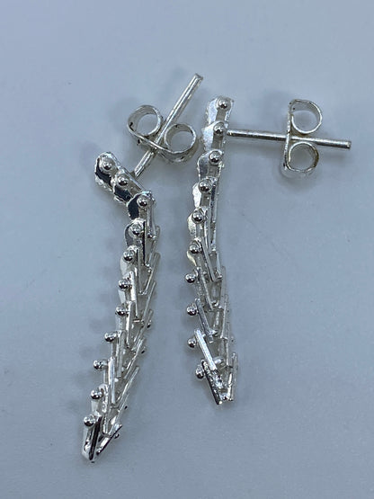 Aretes de Plata Minimalistas Alargados — Taxco 925 — foto 5