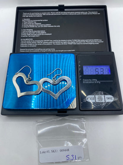 Aretes Corazón de Plata Calada — Taxco 925 — foto 6