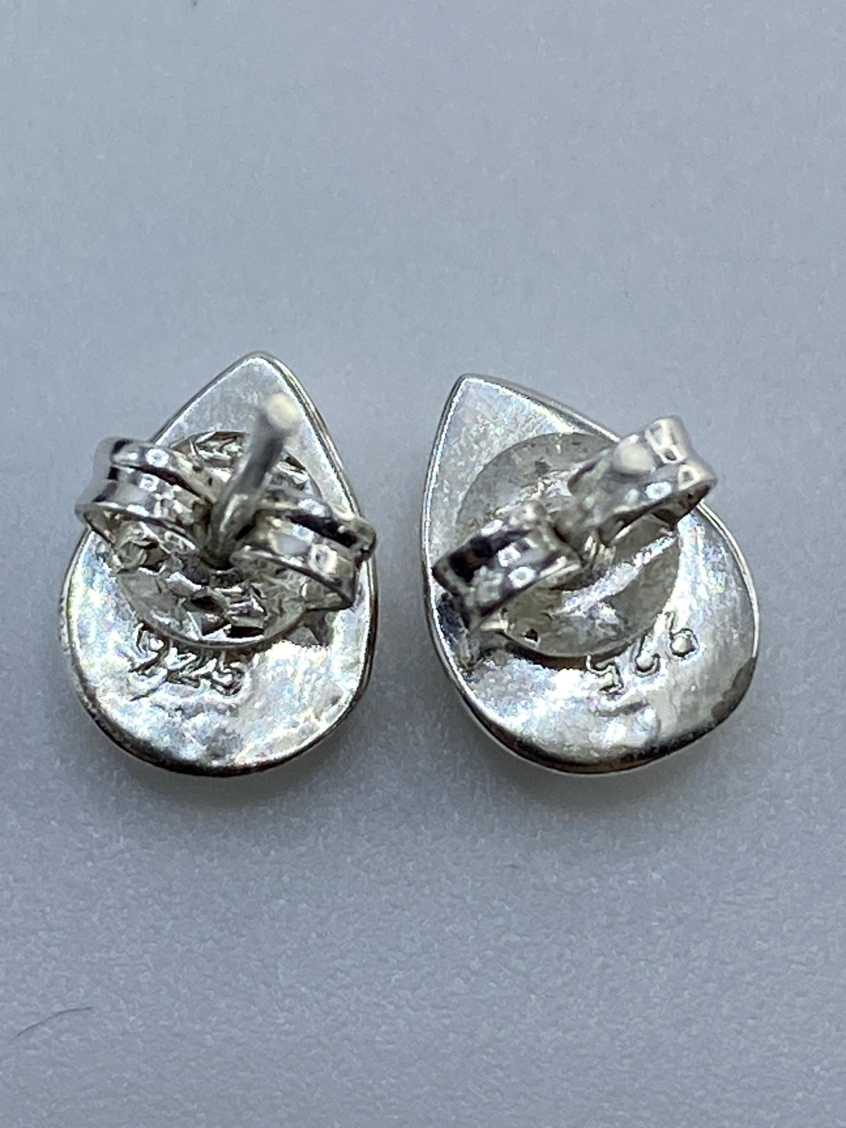 Aretes de Plata con Ópalo de Fuego Multicolor — Taxco 925 — foto 5