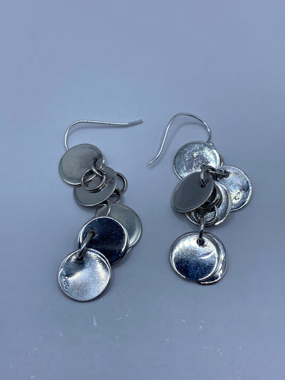Aretes de Plata Discos Superpuestos — Taxco 925 — foto 5
