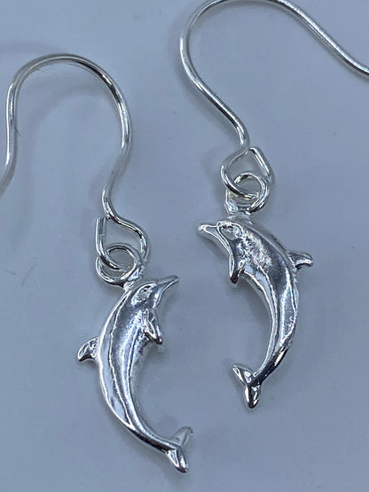 Aretes de Plata Delfines Cartoneado — Taxco 925 — foto 5