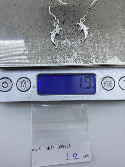 Aretes de Plata Delfines Cartoneado — Taxco 925 — foto 6