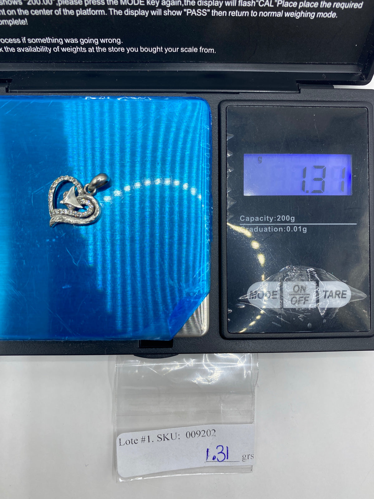 Dije Corazón de Plata con Micro-Circonia — Taxco 925 — foto 6