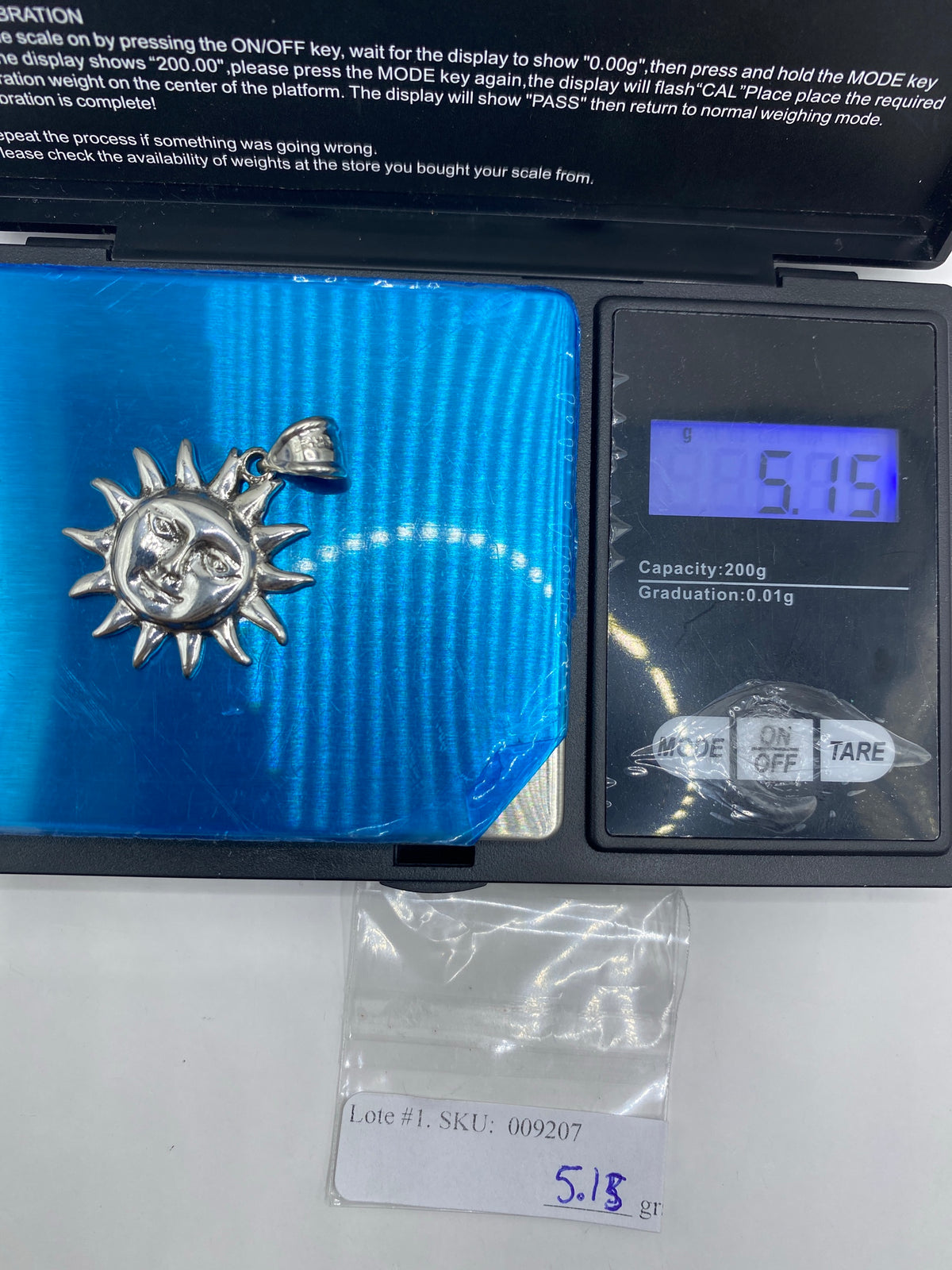 Dije de Sol de Plata 925 — Taxco Artesanal — foto 6
