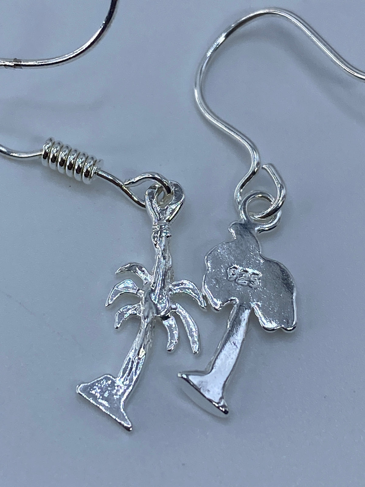 Aretes de Plata Palmera Repujada — Taxco 925 — foto 5
