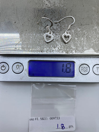 Aretes de Plata Repujado Corazón — Taxco 925 — foto 6