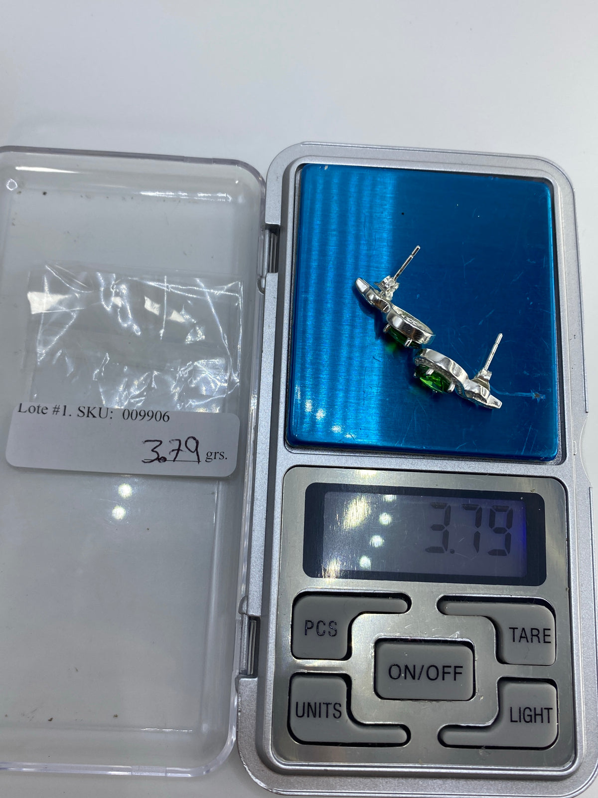 Aretes de Plata Circonia Verde — Taxco 925 — foto 6