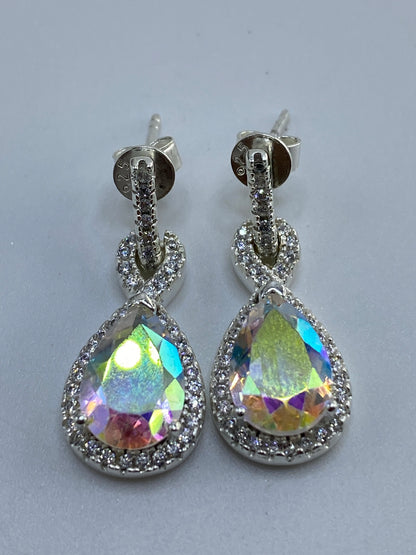 Aretes de Plata Gota con Circonia Multicolor — Taxco 925 — foto 5