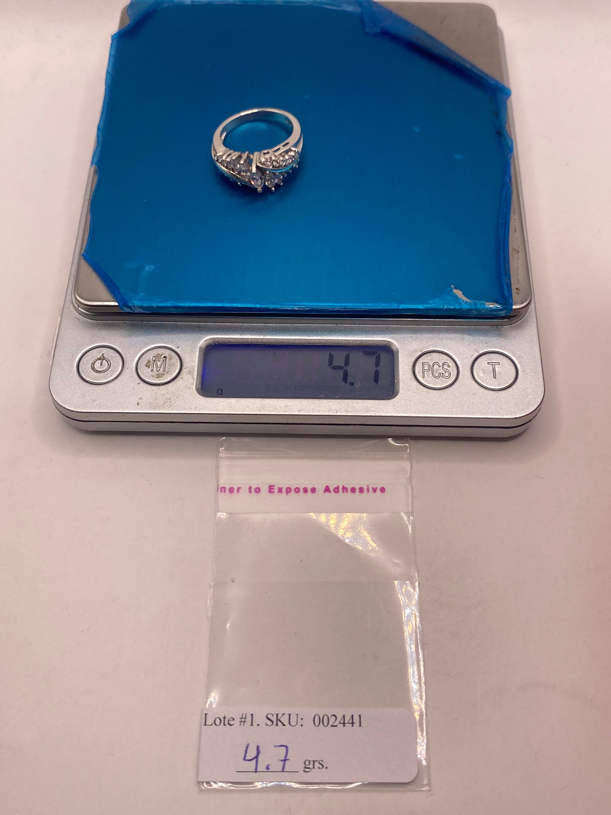 Anillo de Plata Solitario con Circonia Blanca — Brillo de Diamante — foto 6