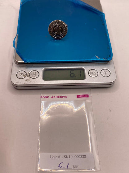 Anillo Ajustable de Plata .925 Calendario Maya, peso en gramos (báscula)