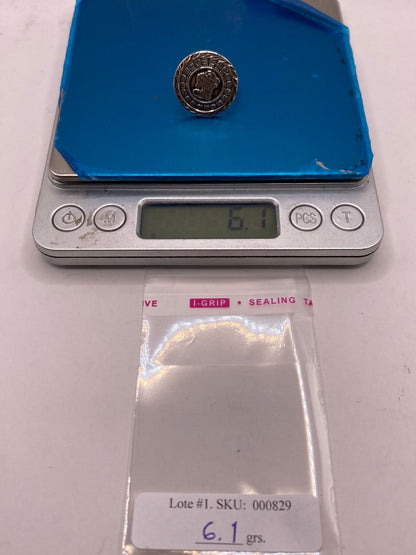 Anillo Ajustable de Plata .925 Calendario Maya, peso en gramos (báscula)