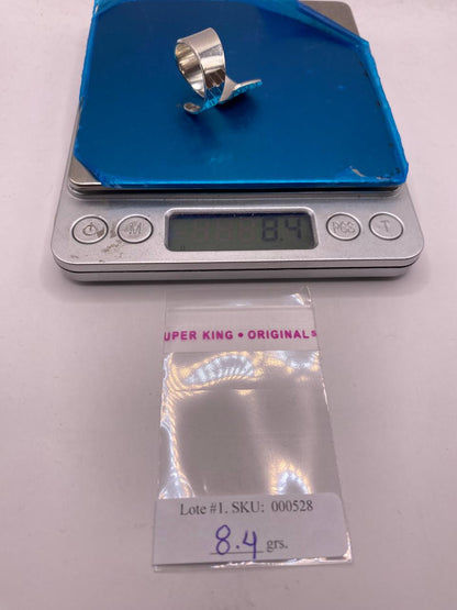 Anillo Ajustable Geométrico en Plata .925, peso en gramos (báscula)