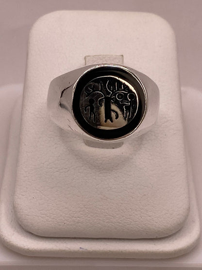 Anillo Árbol de la Vida en Plata .925 con Figuras Humanas, vista de detalle