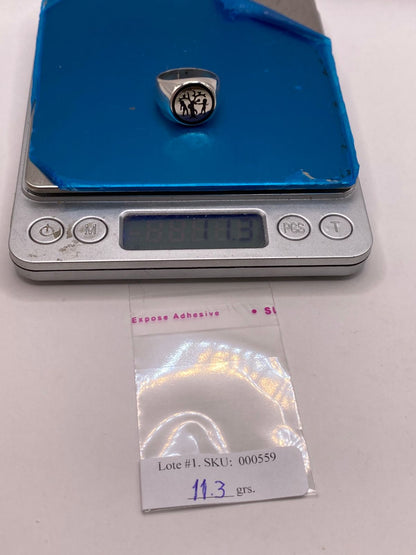 Anillo Árbol de la Vida en Plata .925 con Figuras Humanas, peso en gramos (báscula)