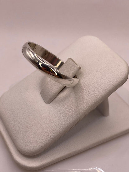 Anillo Argolla Lisa en Plata .925, vista lateral
