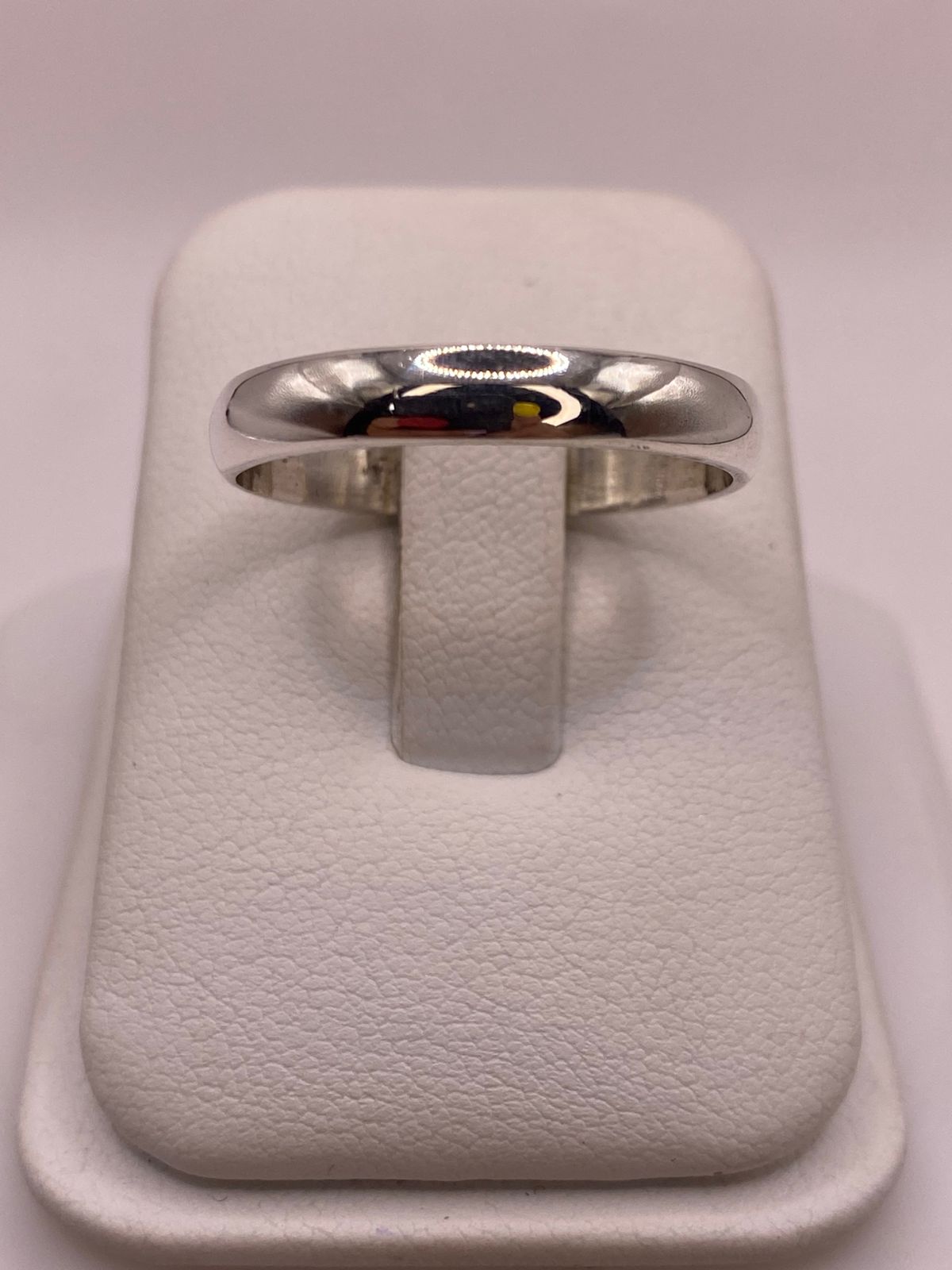 Anillo Argolla Lisa en Plata .925, vista frontal