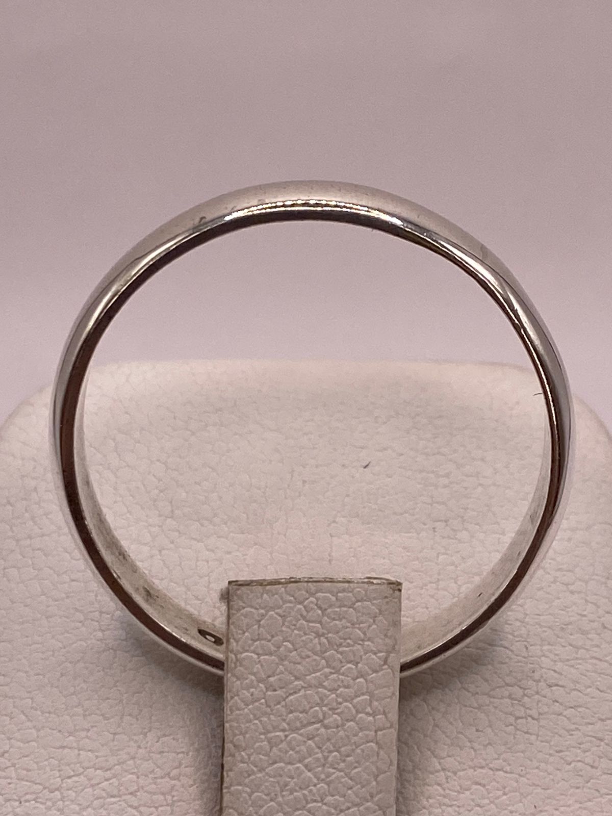 Anillo Argolla Lisa en Plata .925, vista superior